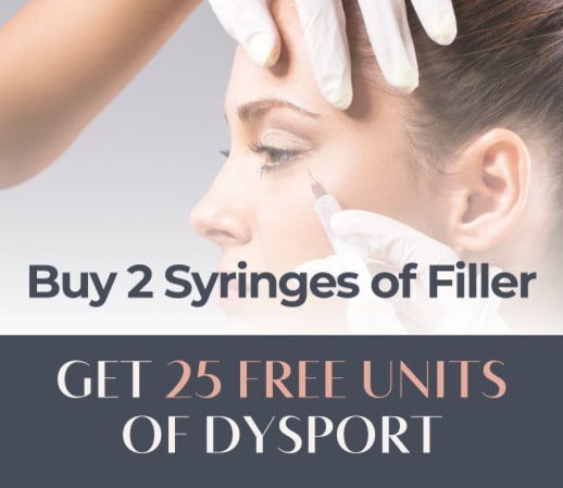 Buy 2 syringes of filler, get 25 FREE units of Dysport