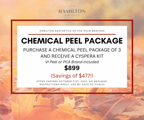 Chemical Peel Package - Purchase a Chemical Peel Package of 3 and receive a Cyspera Kit - 9