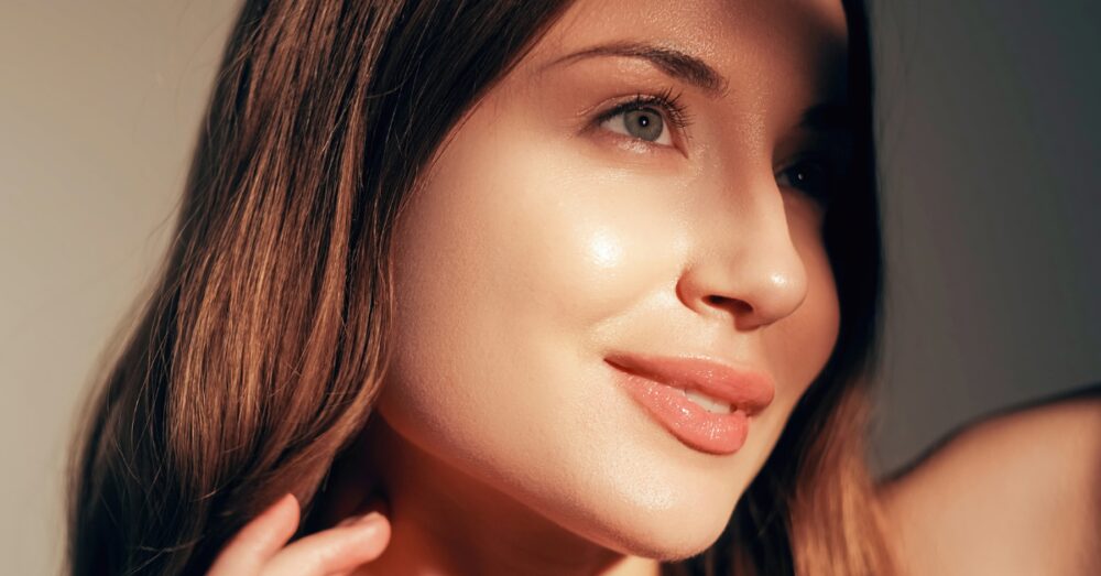 Woman with smooth skin